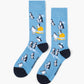 MENS SUNSET PENGUINS BAMBOO SOCK