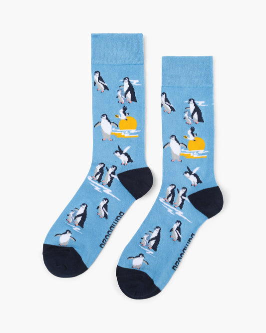 MENS SUNSET PENGUINS BAMBOO SOCK