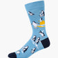 MENS SUNSET PENGUINS BAMBOO SOCK