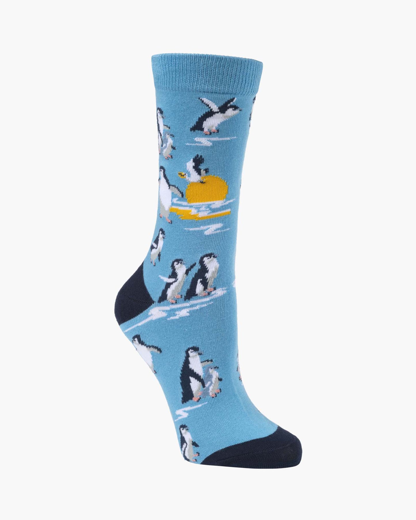 WOMENS SUNSET PENGUINS BAMBOO SOCK