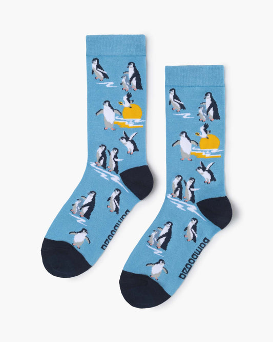WOMENS SUNSET PENGUINS BAMBOO SOCK
