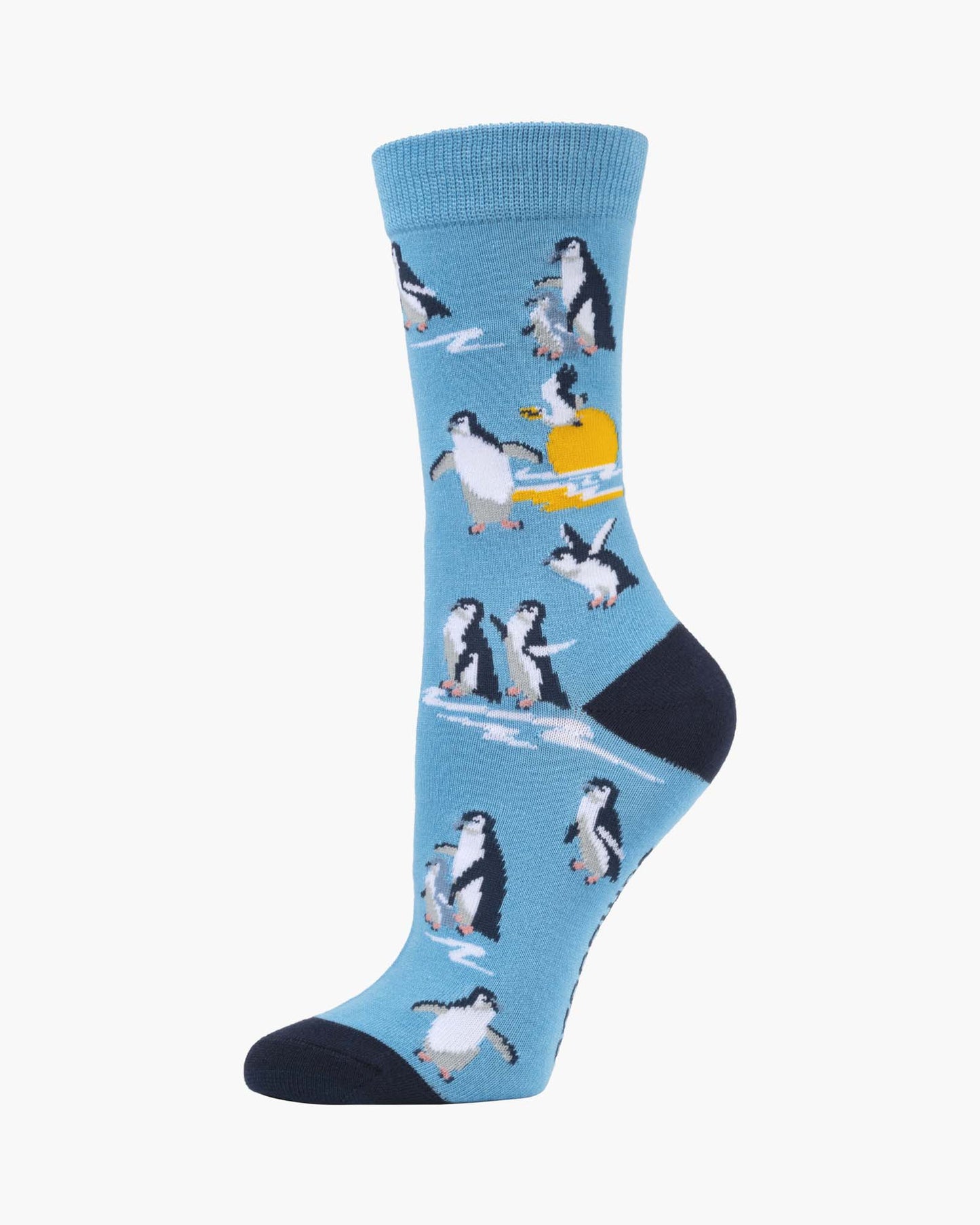 WOMENS SUNSET PENGUINS BAMBOO SOCK