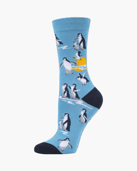 WOMENS SUNSET PENGUINS BAMBOO SOCK