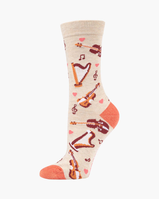 WOMENS SYMPHONY NOTES BAMBOO SOCK