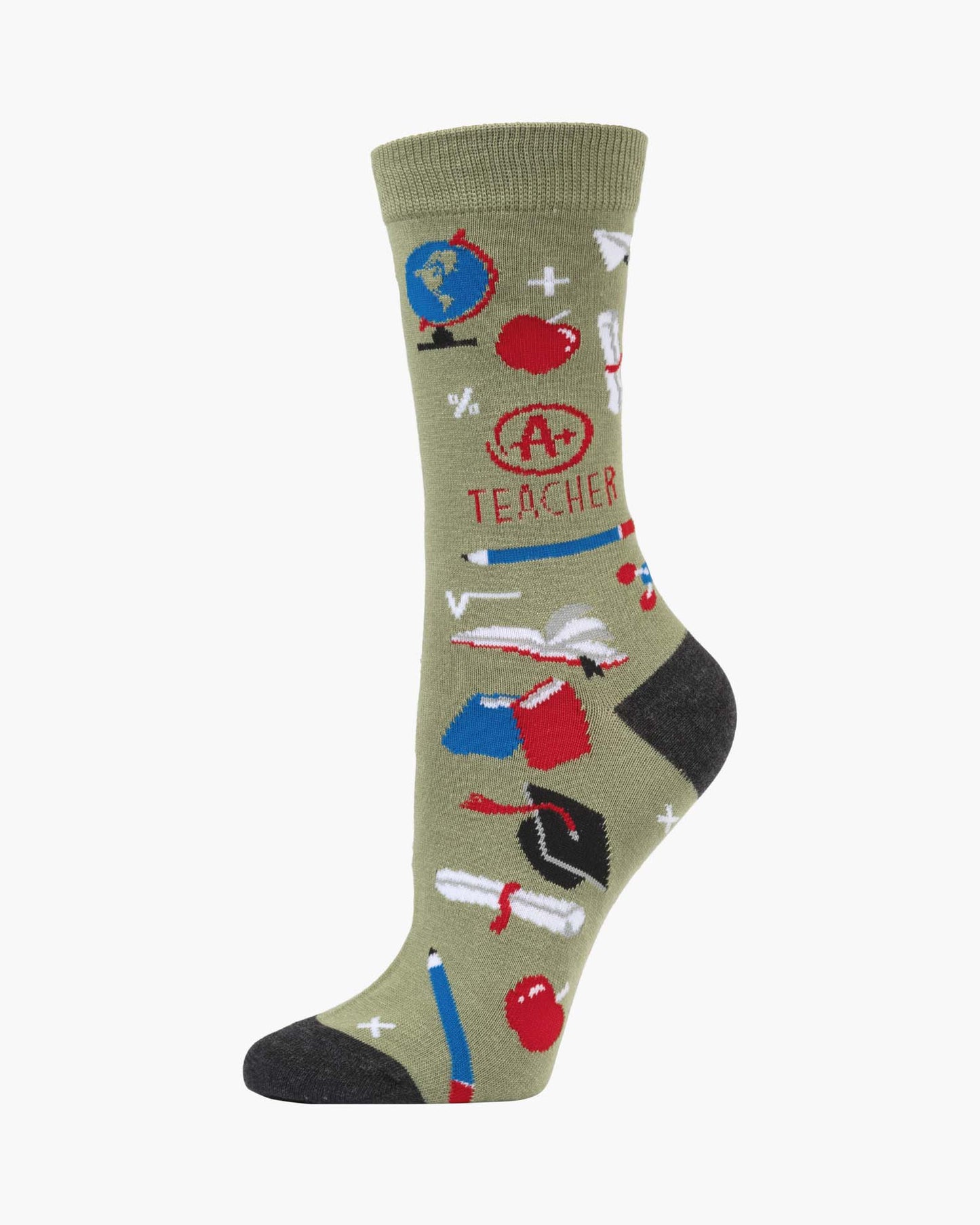 WOMENS TEACHER BAMBOO SOCK