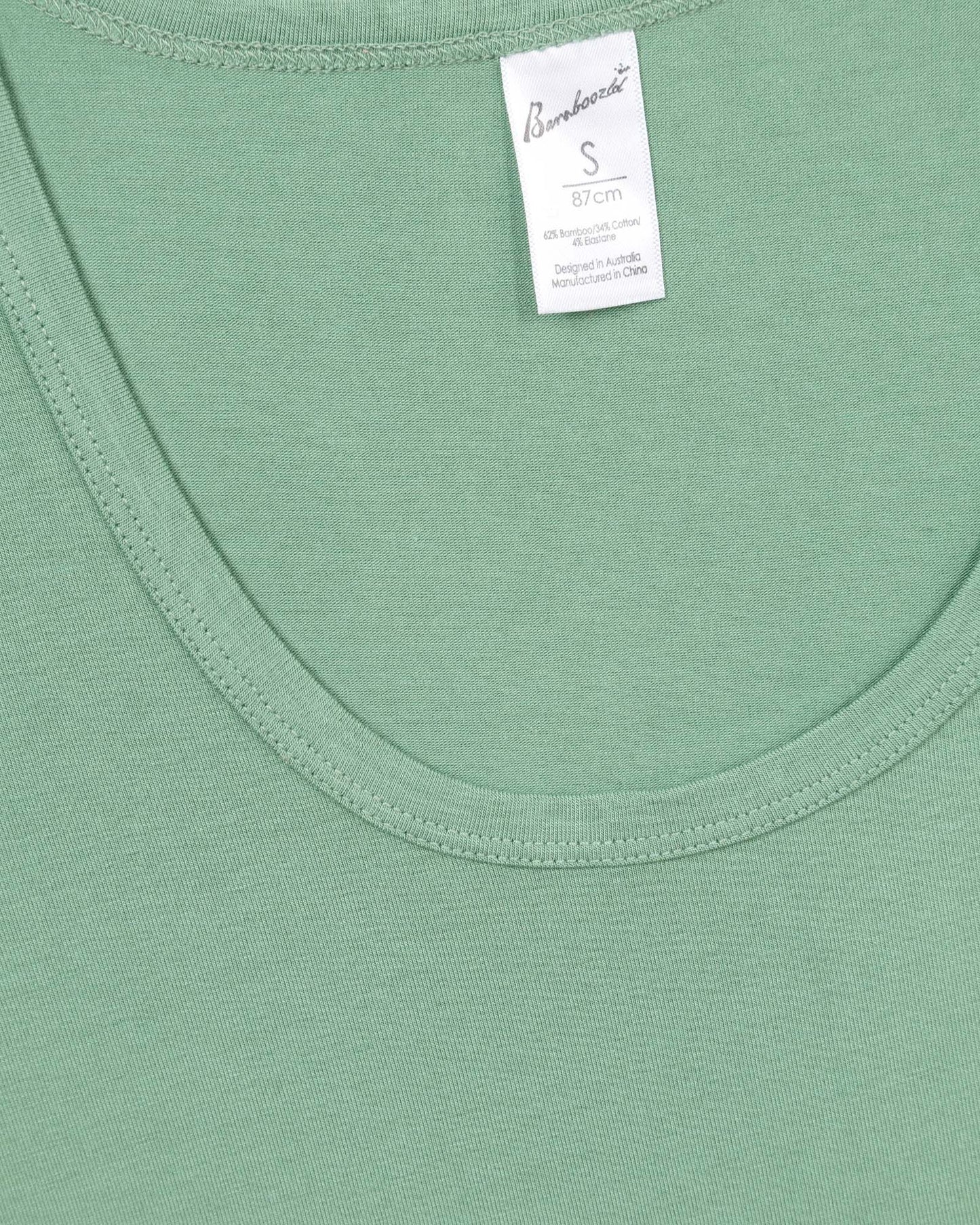 womens green bamboo sleep tee 