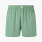 sage jersey boxer shorts with a button