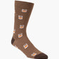 MENS COMFORT WHISKEY BAMBOO SOCK