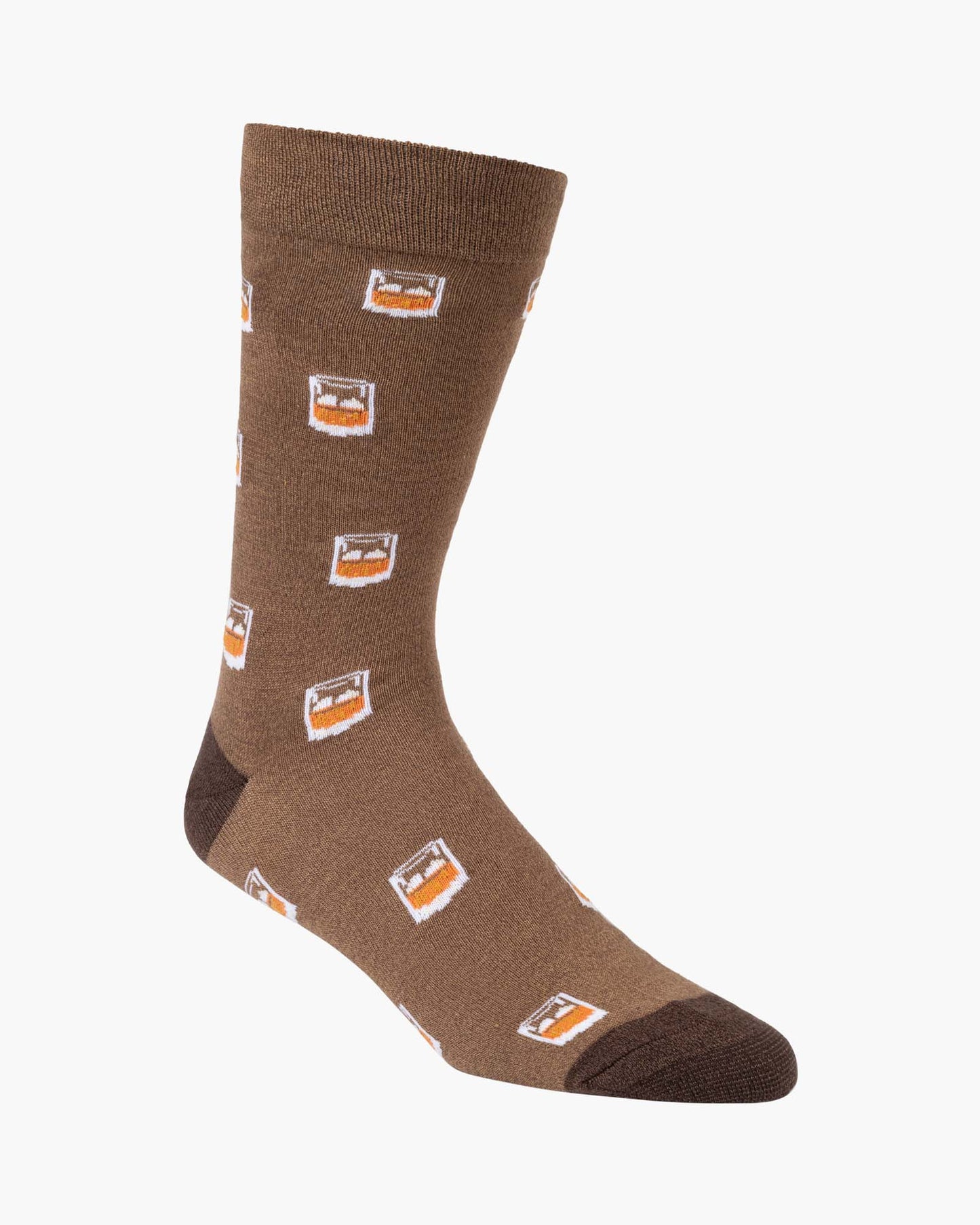 MENS COMFORT WHISKEY BAMBOO SOCK