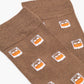 MENS COMFORT WHISKEY BAMBOO SOCK