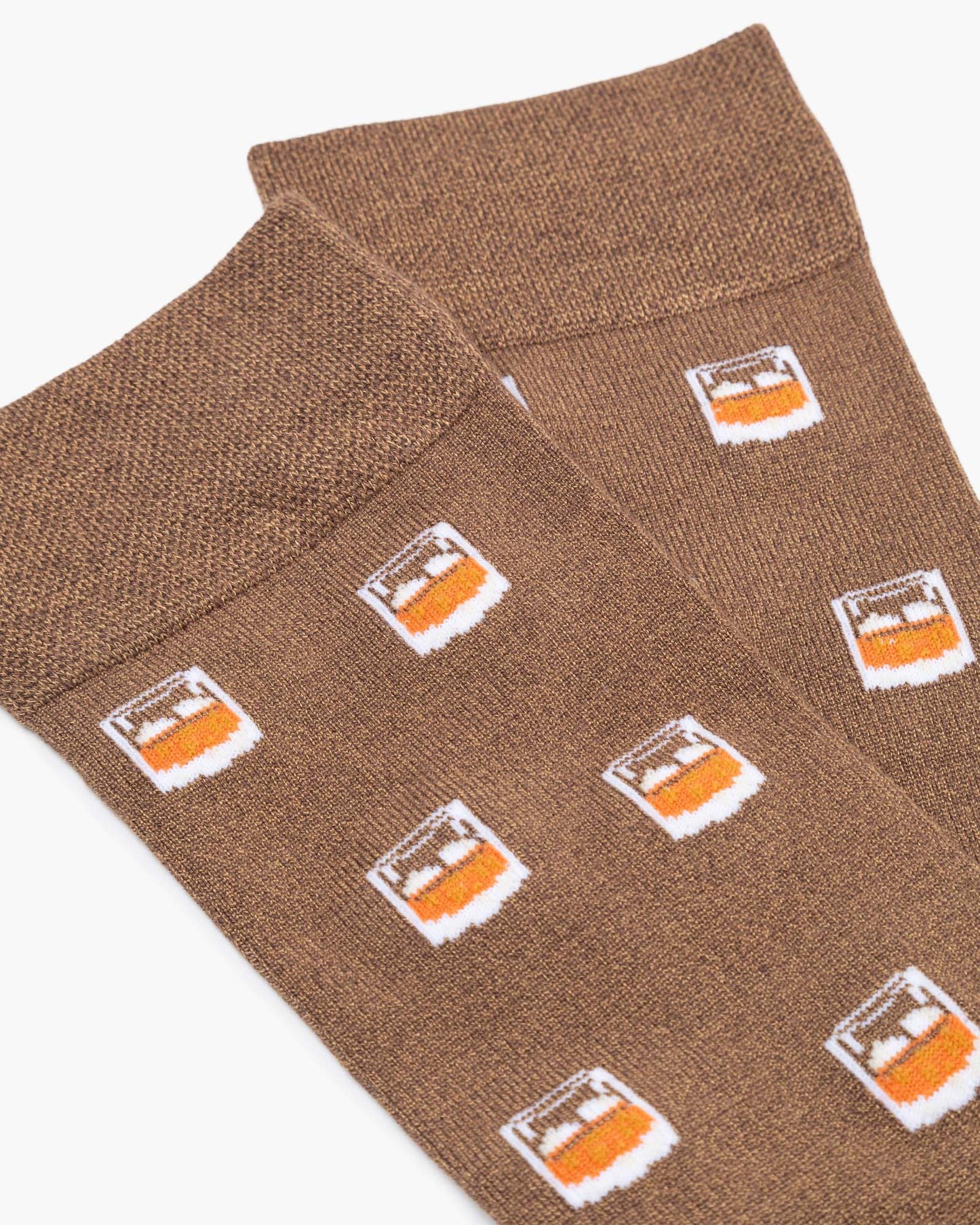 MENS COMFORT WHISKEY BAMBOO SOCK