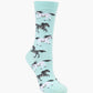 WOMENS WILD HORSES BAMBOO SOCK