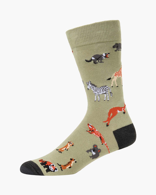 MENS WILD THINGS BAMBOO SOCK