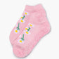 WOMENS YOGA DAISIES GRIP ANKLE