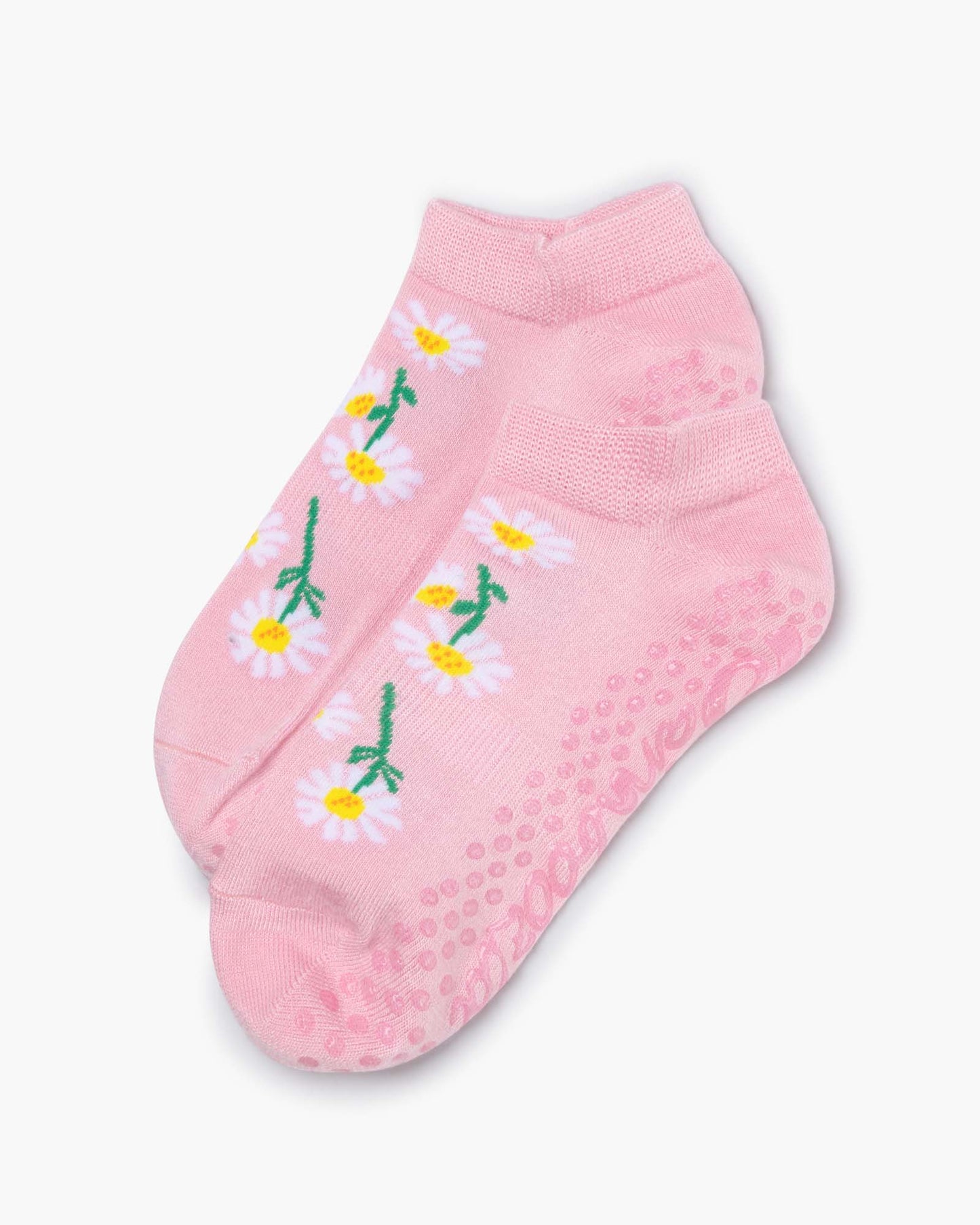 WOMENS YOGA DAISIES GRIP ANKLE