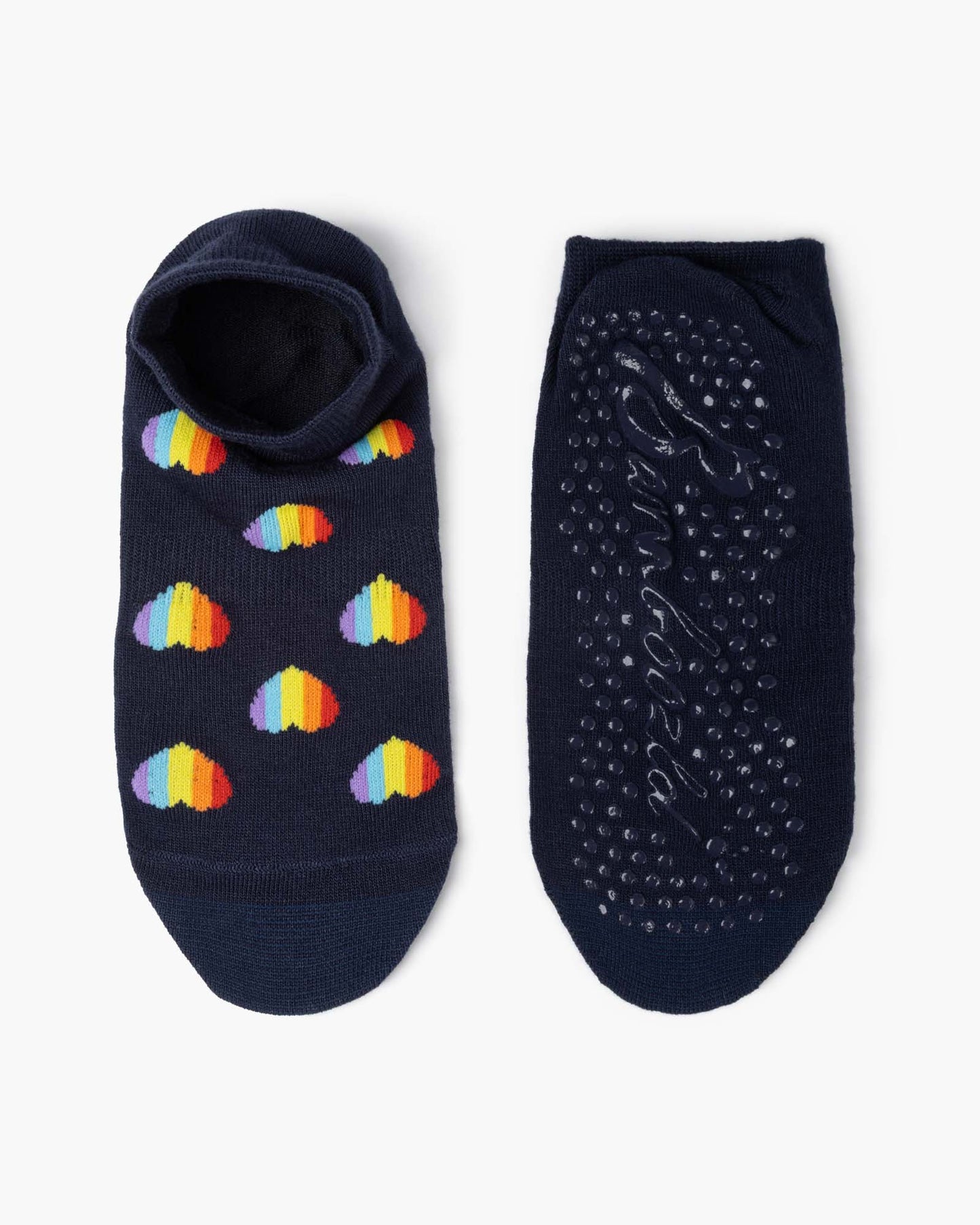 WOMENS YOGA PRIDE HEARTS GRIP ANKLE