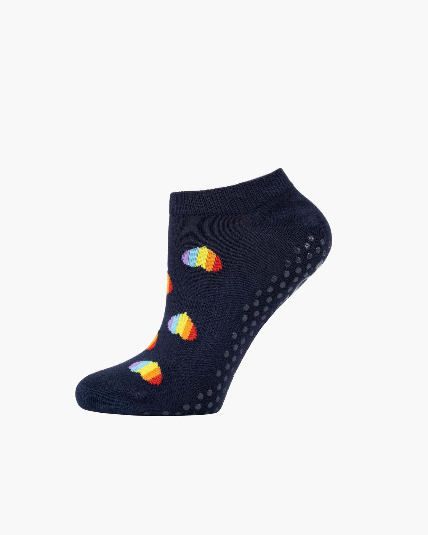 WOMENS YOGA PRIDE HEARTS GRIP ANKLE