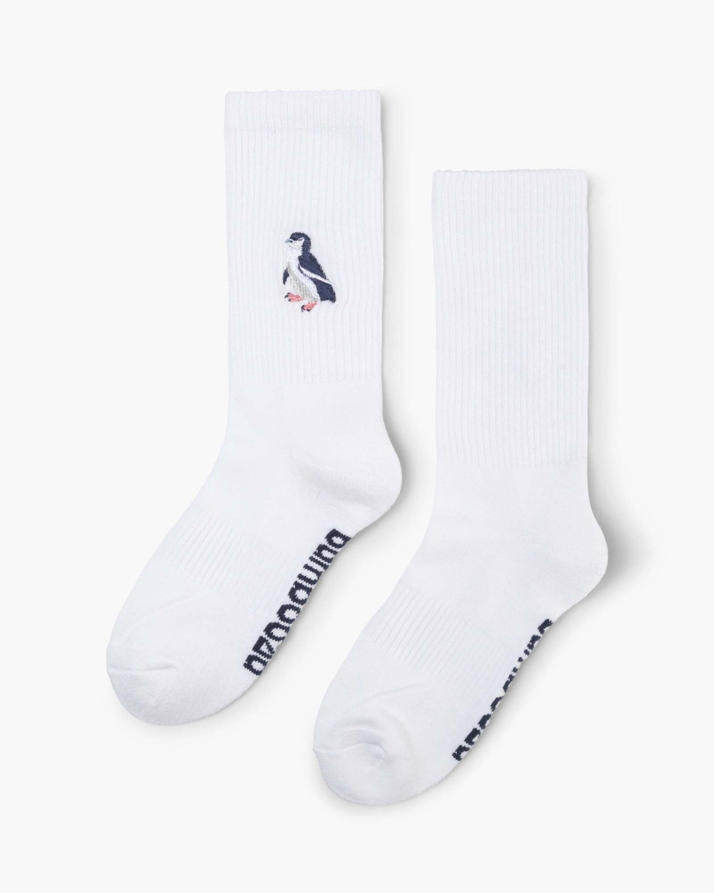 white crew penguin sock