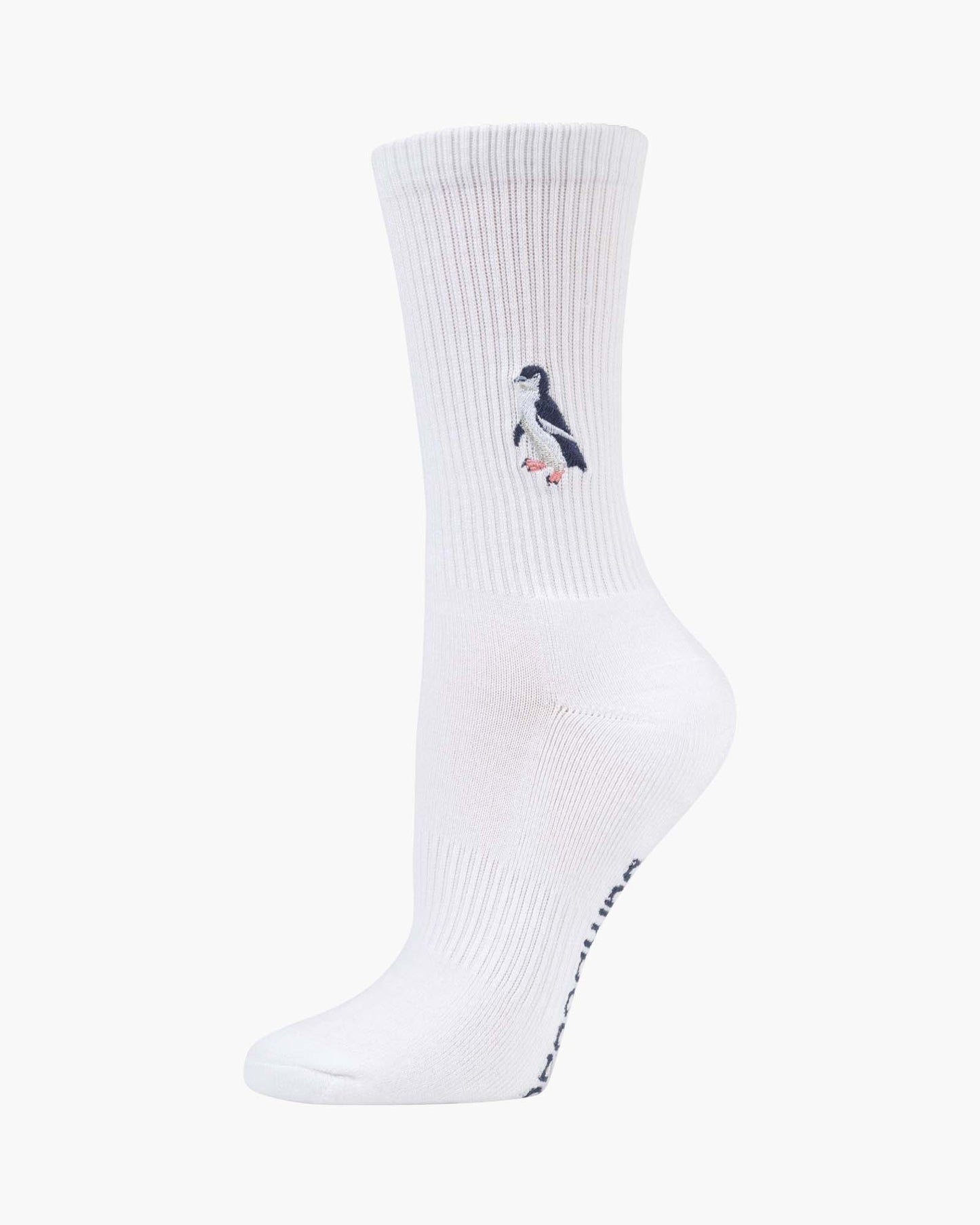 white crew penguin sock