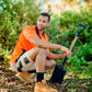 HEAVY DUTY BAMBOO & MERINO WOOL WORK SOCK - BLACK - ALL DAY COMFORT