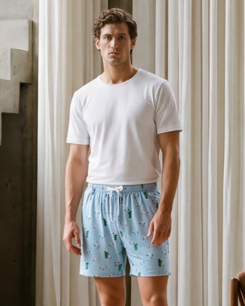 MENS BIN CHICKEN BAMBOO JERSEY SLEEP SHORT