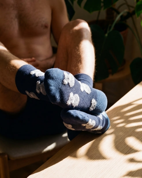 MENS FLUFFY KOALA BAMBOO SOCK