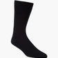 black sock with a golf-themed design