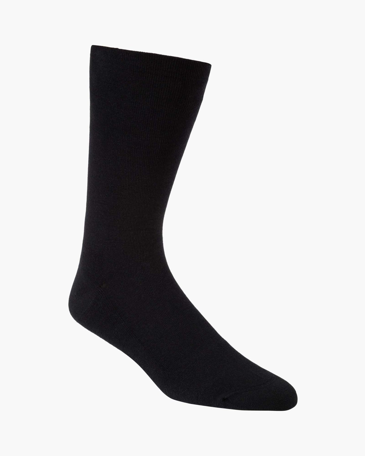 black sock with a golf-themed design