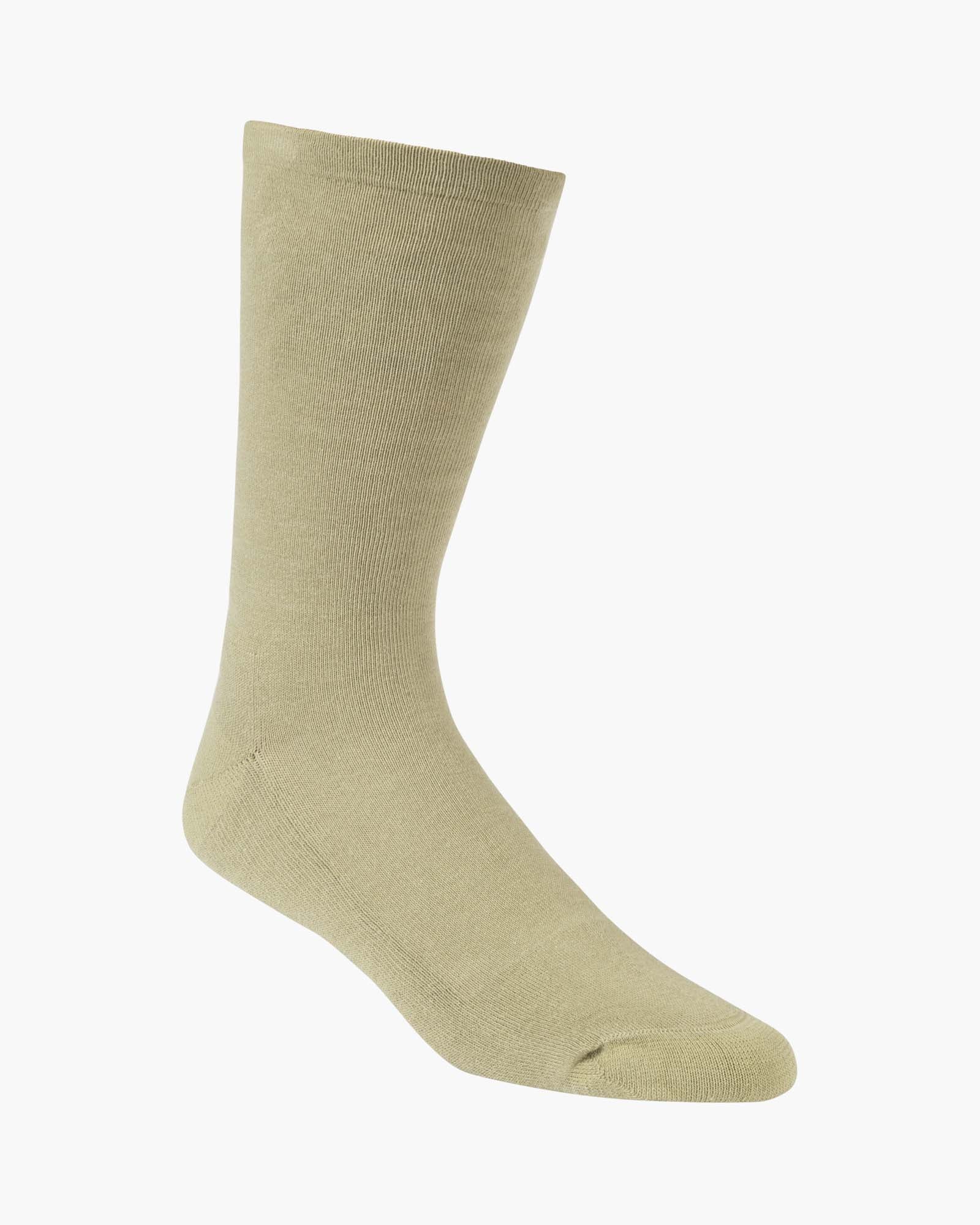 sage sock with a golf-themed design
