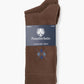 brown socks with argyle pattern 
