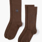 brown socks with argyle pattern 