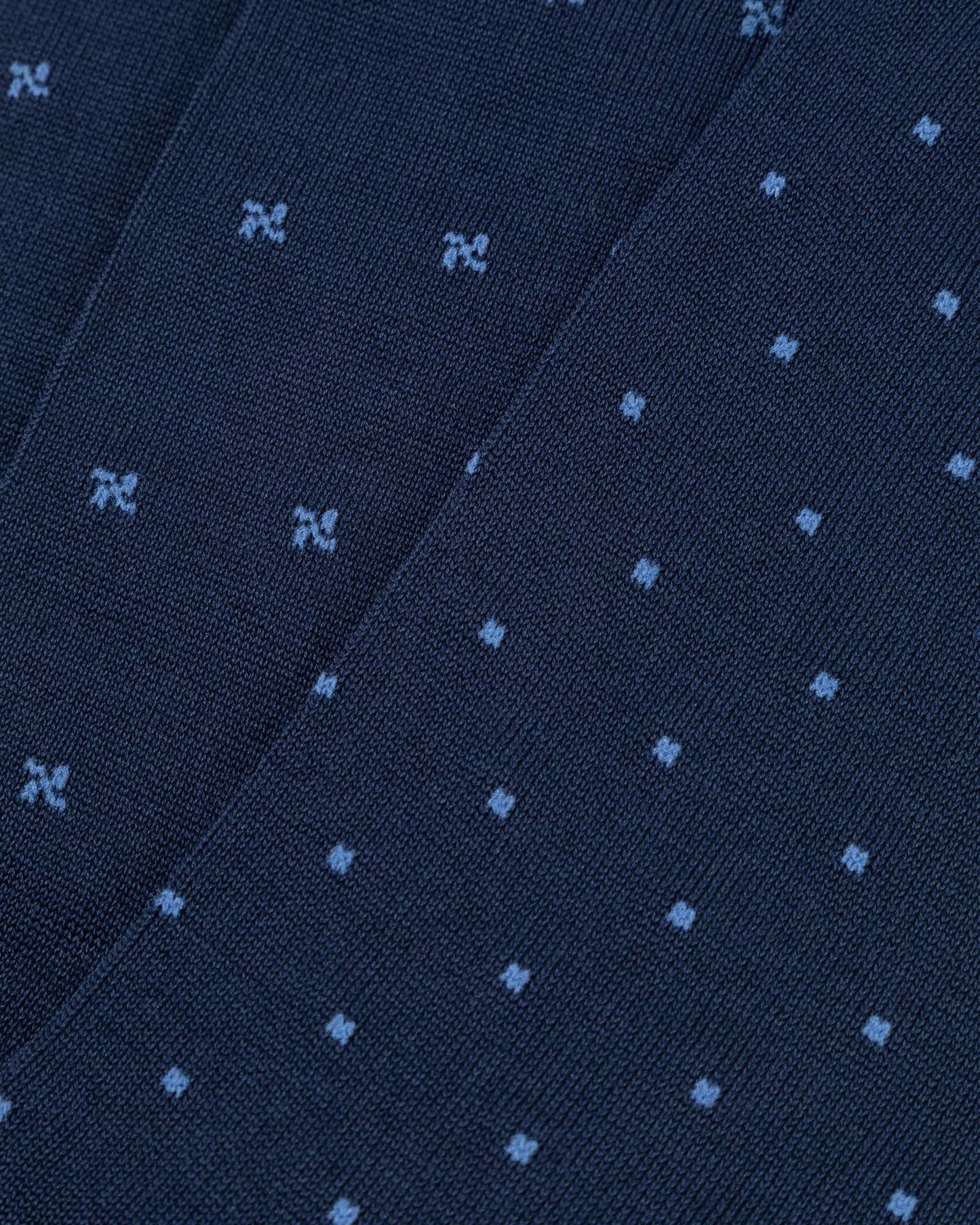 2PK MERCERISED COTTON CROSS & DOT DRESS CREW
