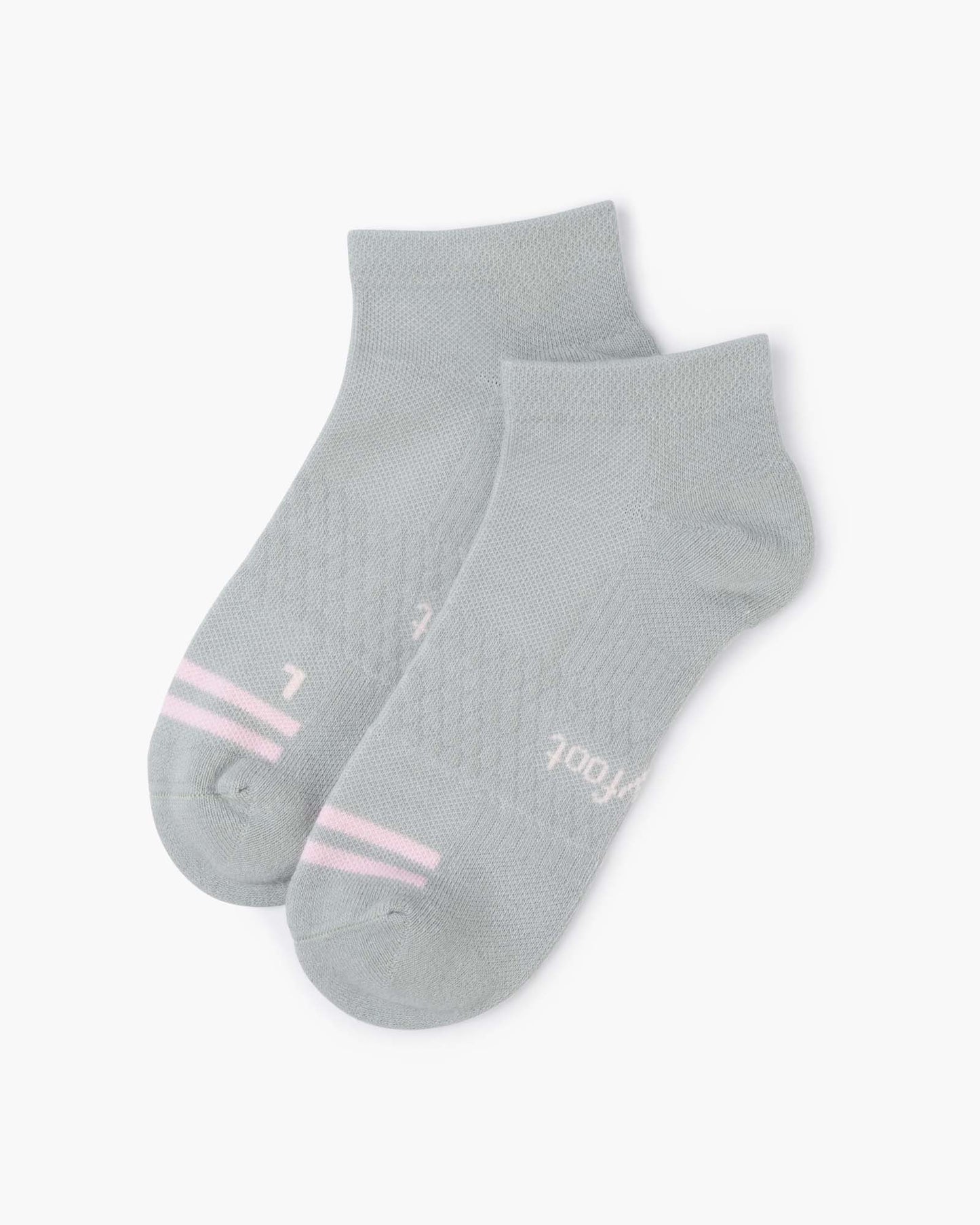 Three pairs of pastel coloured sports ankle socks 