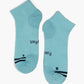 Light blue sport ankle sock with black stripes