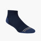Navy sport ankle sock with grey accents 