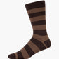 Brown comfort cuff crew sock