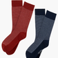 MENS CONTRAST STITCH DRESS CREW 2PK GIFT BOX