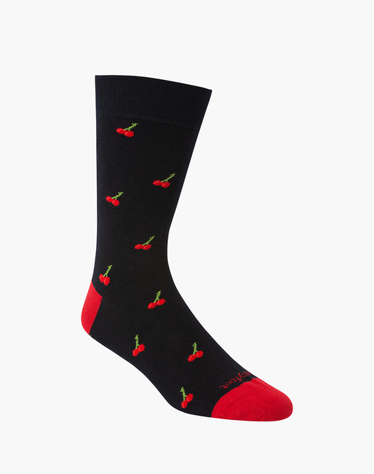 CHERRY COTTON CREW SOCK