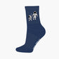 kids small steps navy crew sock