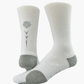 MENS WHITE CROSS TRAINER CREW SOCK