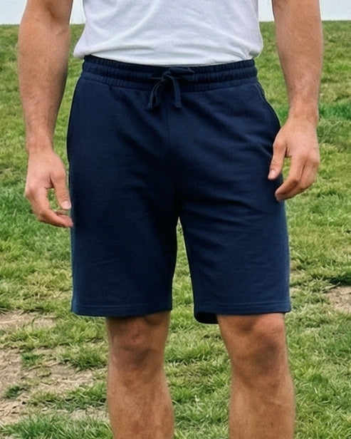 MENS COMFY BAMBOO JERSEY SLEEP SHORT - NAVY