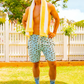 MENS BUZZING BEE BAMBOO SOCK - BLUE