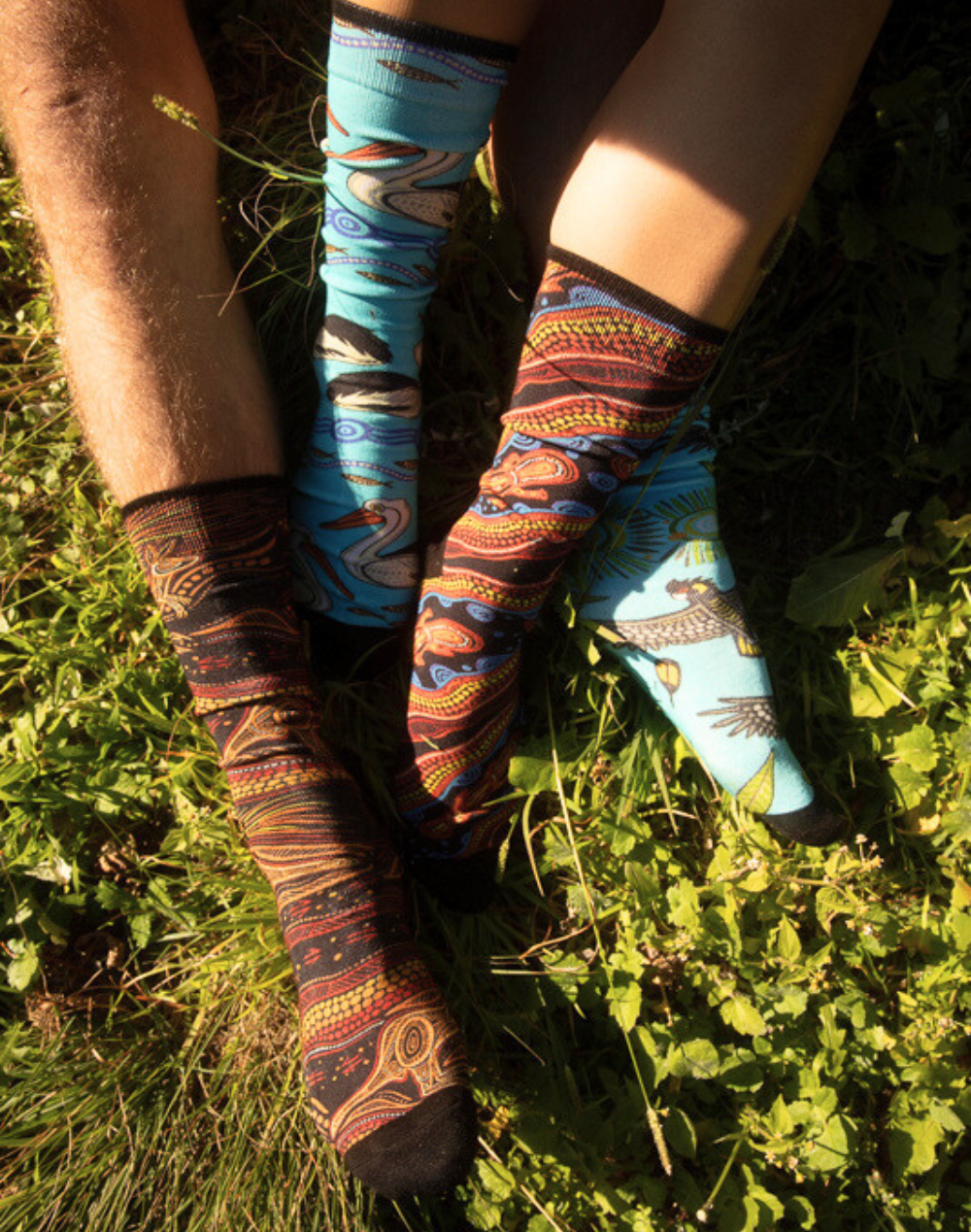 WOMENS INDIGENOUS AUSTRALIAN KANGAROO BAMBOO SOCK