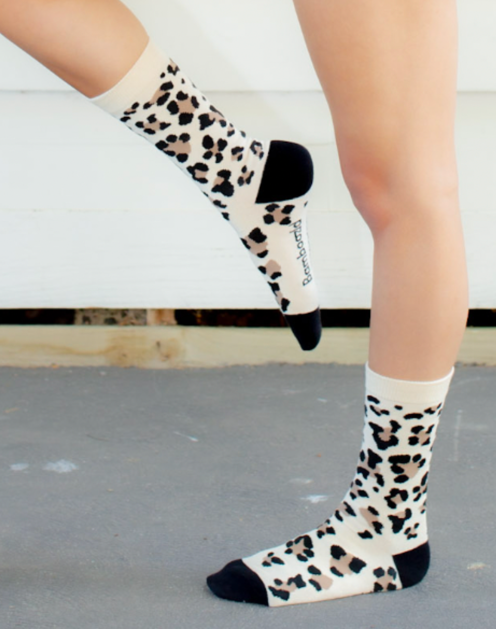 WOMENS CHEETAH BAMBOO SOCK