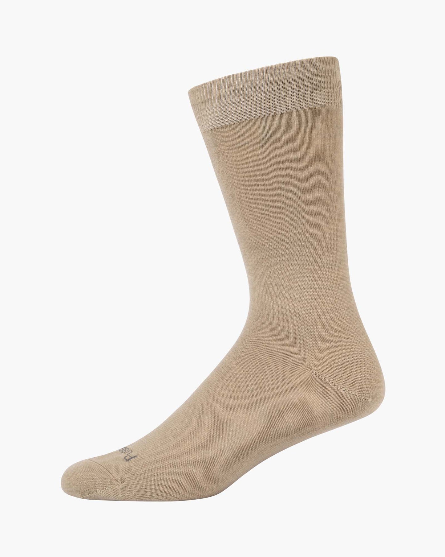 beige wool blend sock