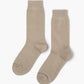 beige wool blend sock