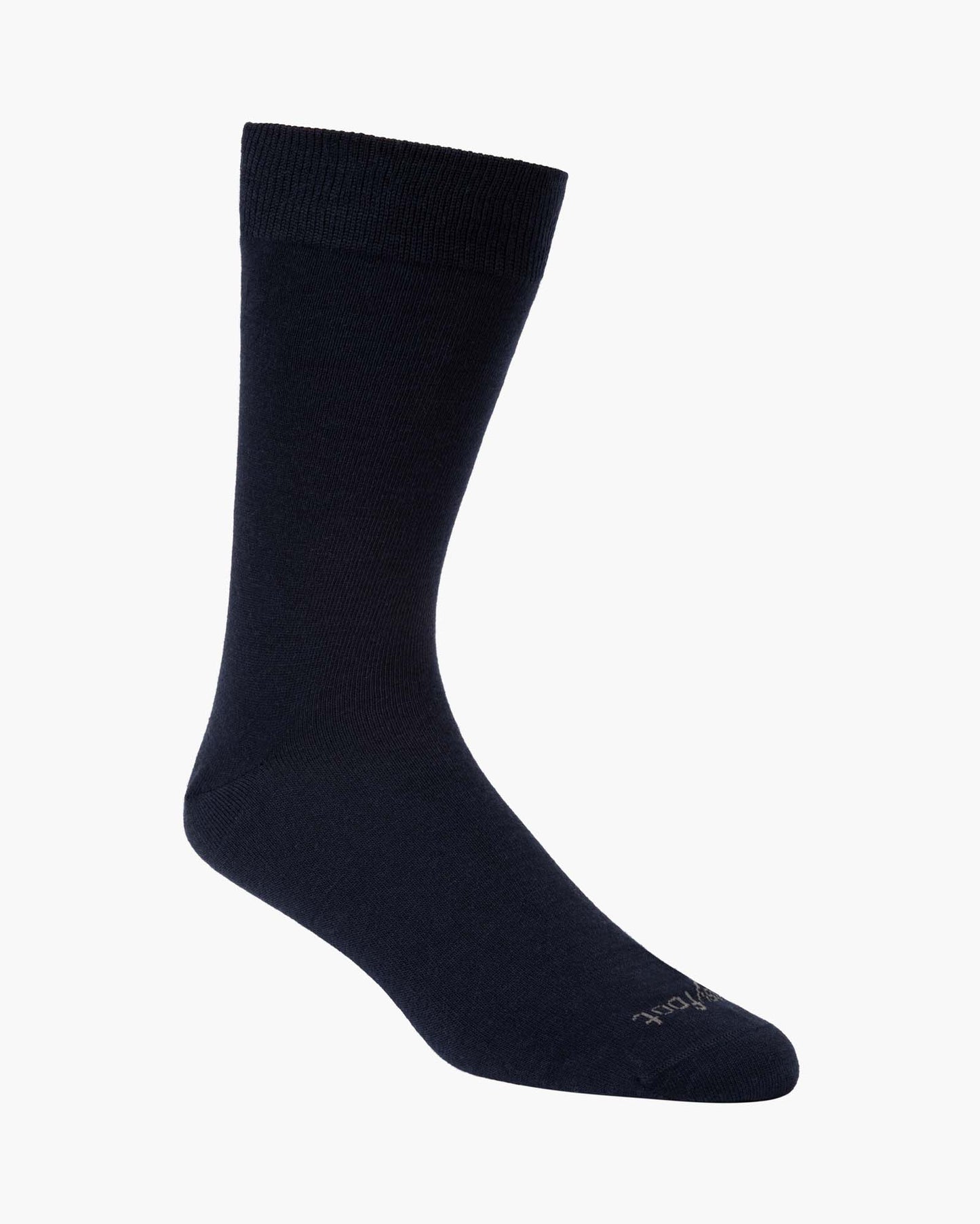 black wool blend sock
