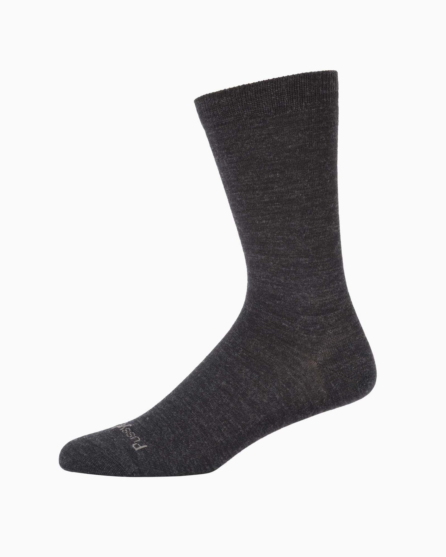 charcoal wool blend sock