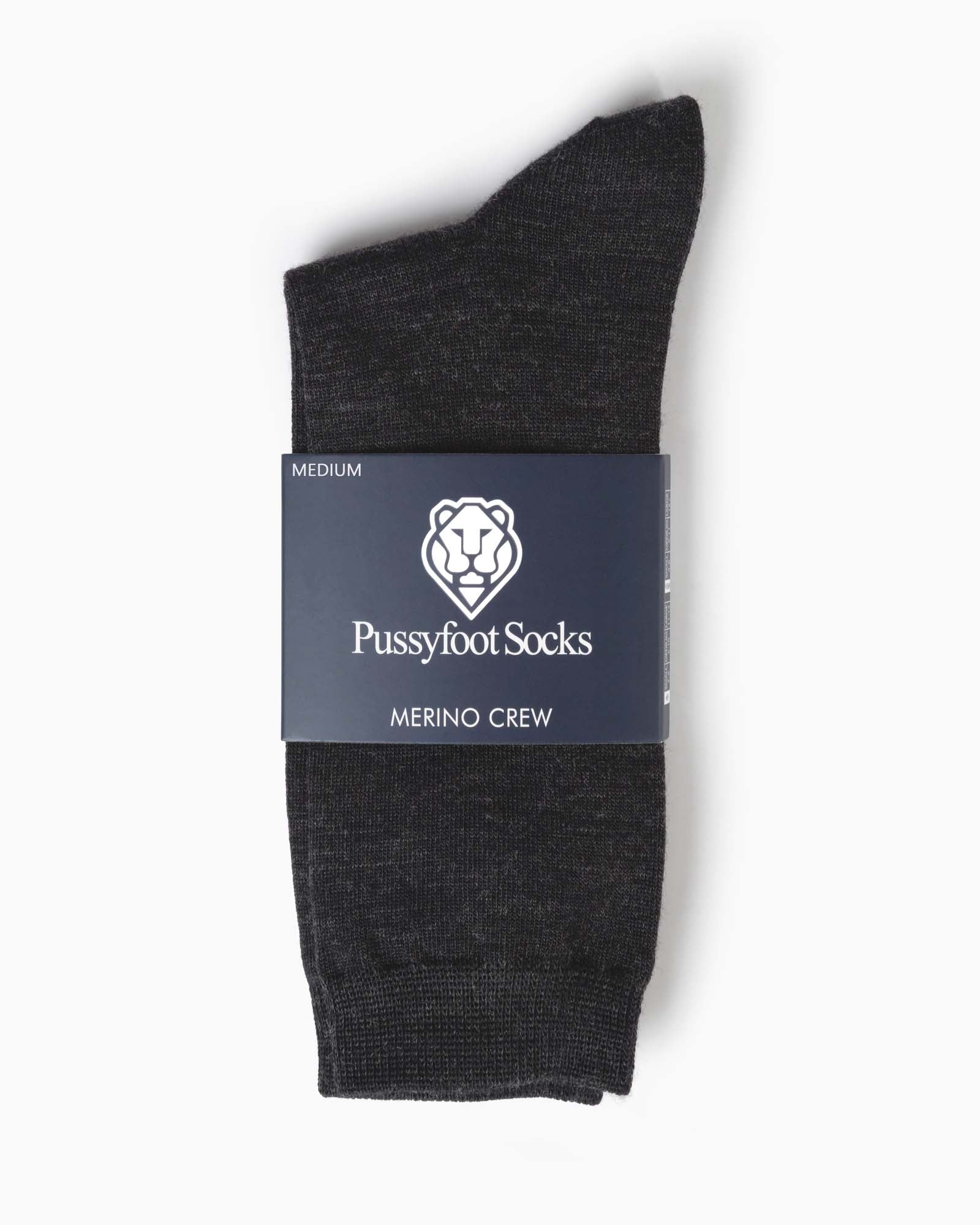 charcoal wool blend sock