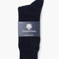navy wool blend sock